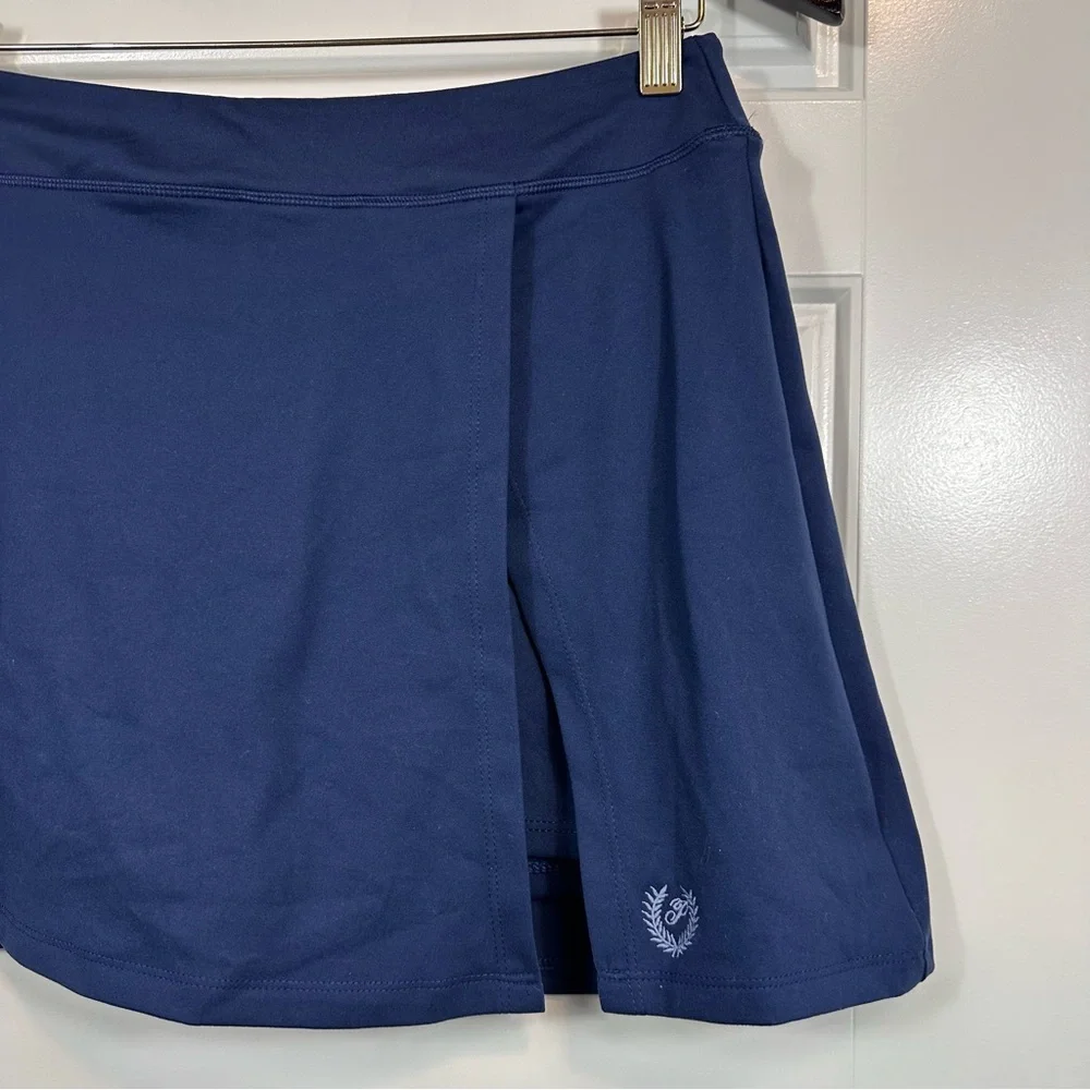 PINK Victorias Secret Midnight Navy Blue Ultimate Wrap Skort Size Large NWT